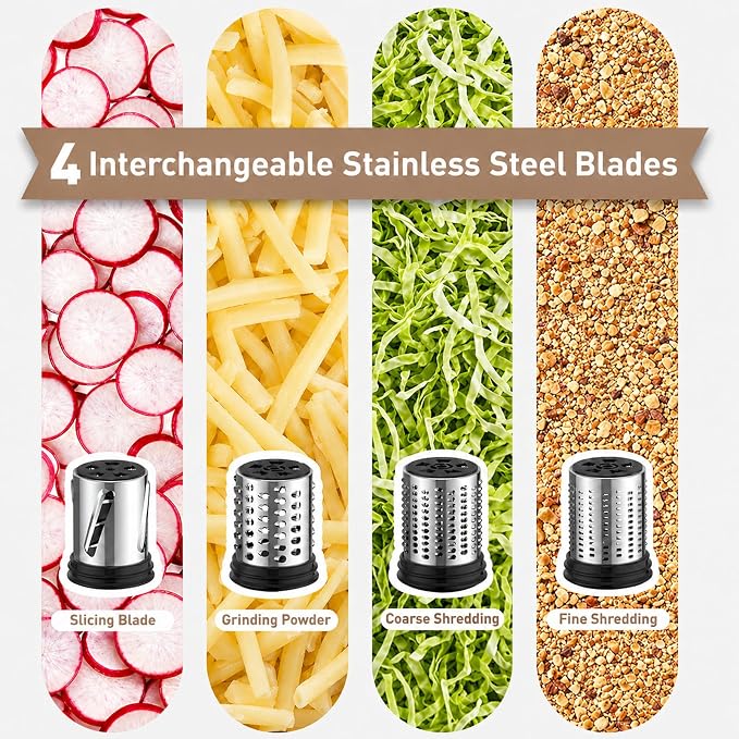 Stainless Steel Cheese Grater Attachment - Image 3