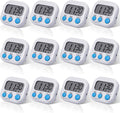Weewooday 12 Pcs Digital Kitchen Magnetic Timer Bulk Classroom Count up by Weewooday