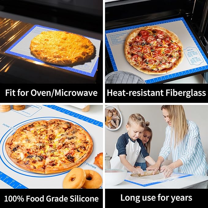 Pastrty Mat for Dough Rolling, Silicone Baking Mat - Image 6