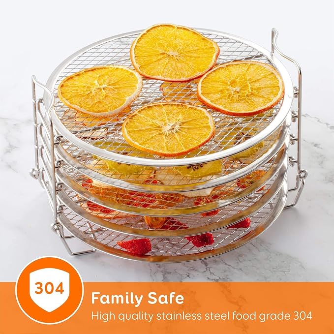 SICHEER Dehydrator Rack Stainless Steel for Ninja Foodi 6.5 & 8 Qt - Image 3
