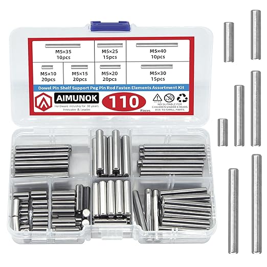 110Pcs Dowel Pins Shelf Support Pegs Kit, Stainless Steel Shelf Support Pin - Image 9
