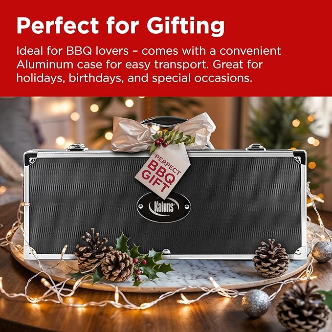 Kaluns BBQ Accessories, Complete Grill Set Dad Gifts - Image 8