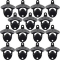 15 Packs Classic Beer Top Opener Wall Mounted Black Screw in Bottle Cap Opener by Wallmountedbottleopener