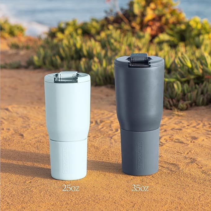 BrüMate Nav 35oz 100% Leak Proof Insulated Travel Tumbler with Magnetic BevLock™ Lid - Double Wall Cup-Holder Friendly Stainless Steel Mug (Neon Pink) - Image 6