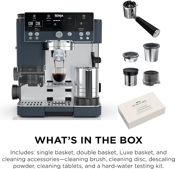 Ninja Luxe Café Premier Espresso & Rapid Cold Brew, Cyberspace, ES601CY - Image 9