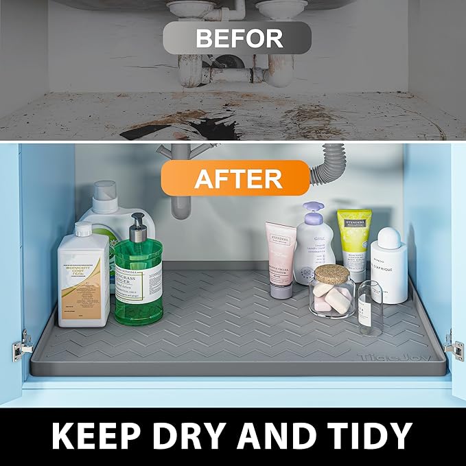 TigeJoy 28" x 22" Under Sink Mats - Image 6