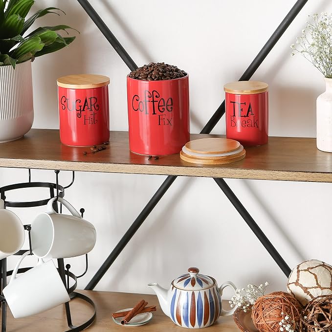 DII Kitchen Accessories Retro Collection, Canister Set, 3 Piece - Image 3