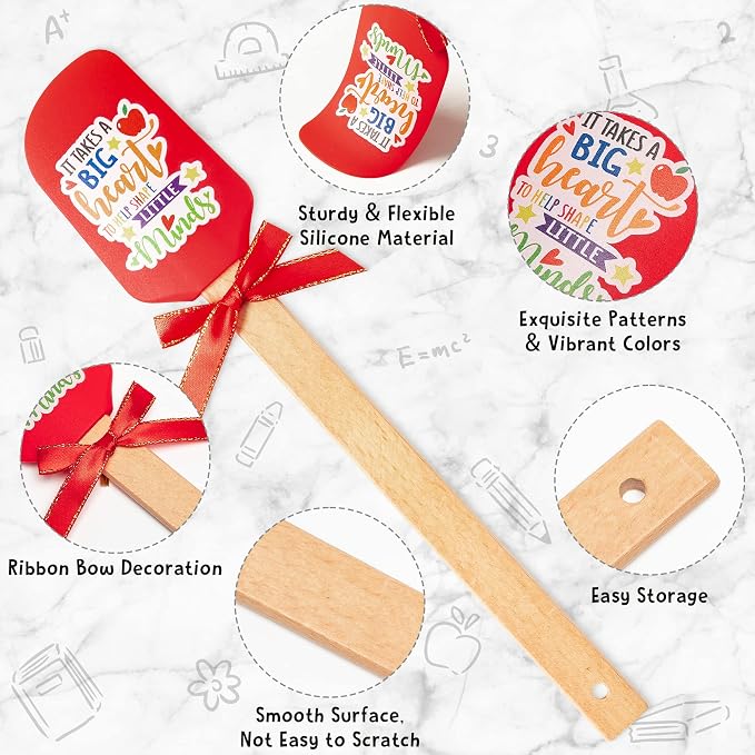 R HORSE Teacher Appreciation Gifts -5 Pack Red Funny Pot Holder Set, Heat - Image 5