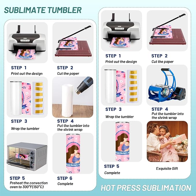 D·S 1 Pack Sublimation Tumblers 20 oz Skinny Straight Flat Bottom Blank Tumbler Cups with Individual Gift Boxed for Heat Transfer DIY Craft - Image 6