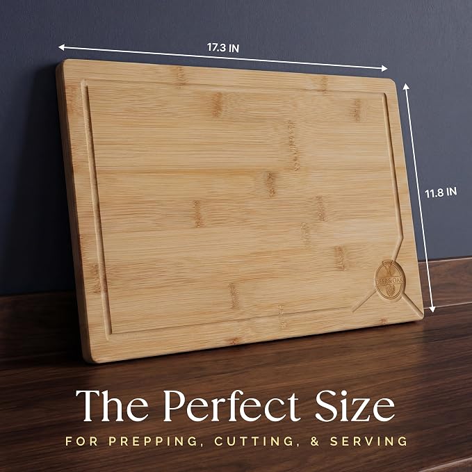 Deer & Oak Premium Extra Large Bamboo Cutting Board - Image 5
