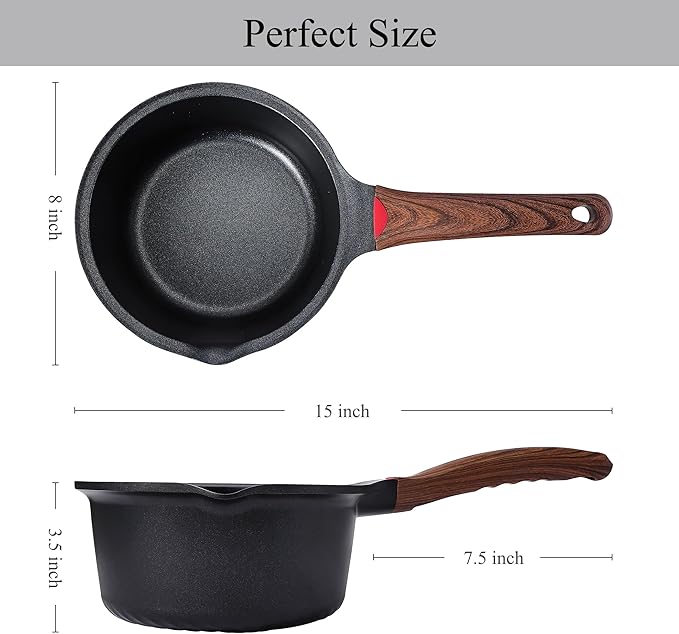 Vinchef 2qt Nonstick Sauce Pan - Image 6
