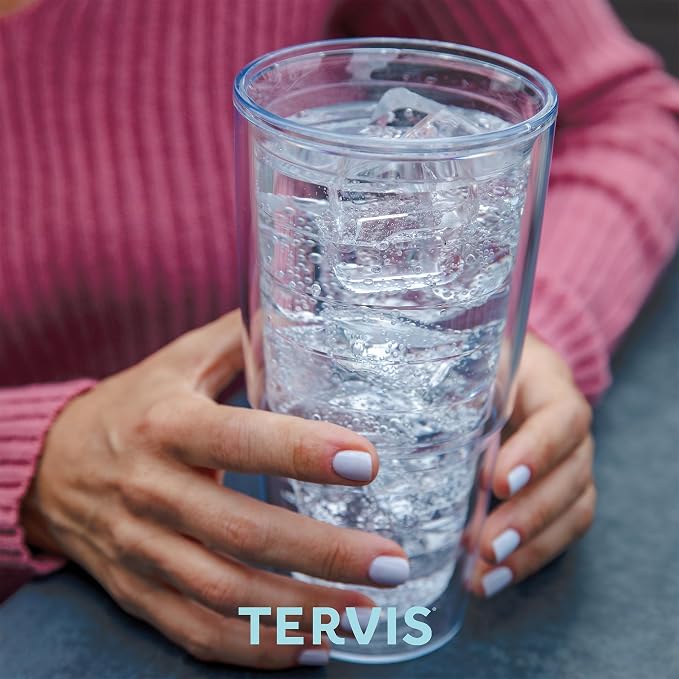 Tervis Blue Endless Butterfly Made in USA Double Walled Insulated Tumbler Travel Cup Keeps Drinks Cold & Hot, 24oz, Classic - Image 6