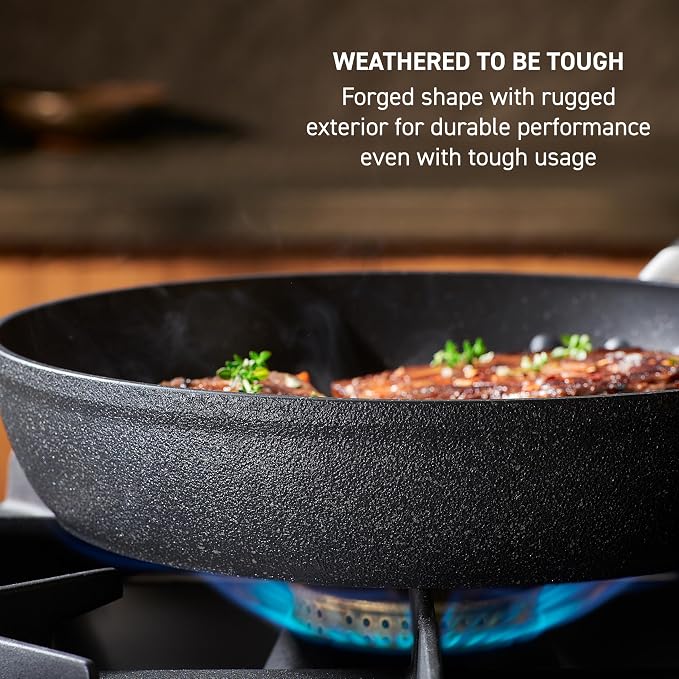 T-Fal Stone Force Platinum Non Stick Jumbo Cooker w/Lid & Helper Handle 5 Quart - Image 2