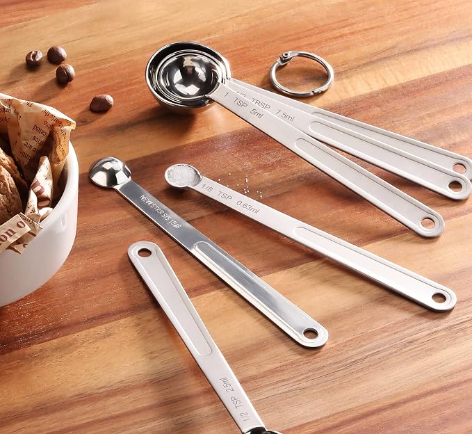 New Star Foodservice 43112 Stainless Steel 18/8 Measuring Spoons - Image 7