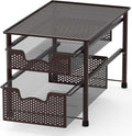 Simple Houseware Stackable 2 Tier Sliding Basket Organizer Drawer by SimpleHouseware