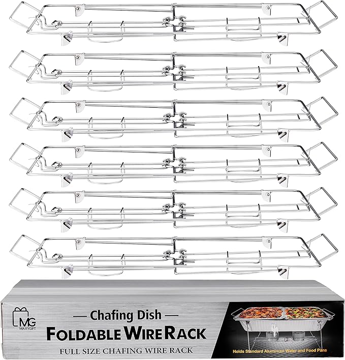 Foldable Chafing Wire Rack Buffet Stand - Image 7