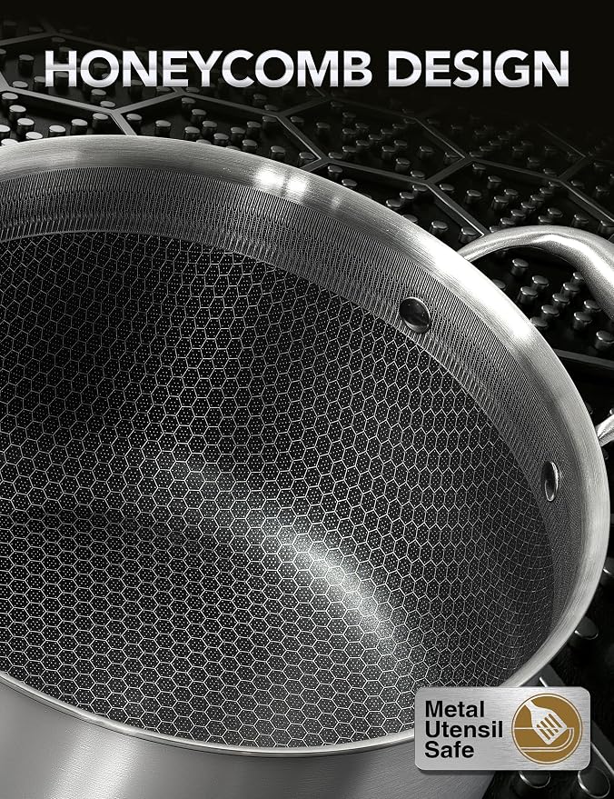 MICHELANGELO Tri-ply Stainless Steel Stock Pot, Heavy Duty Stockpot - Image 4