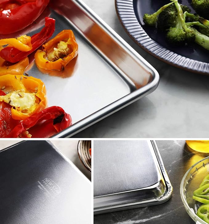 New Star Foodservice Commercial-Grade 18-Gauge Aluminum Sheet Pan/Bun Pan) - Image 6